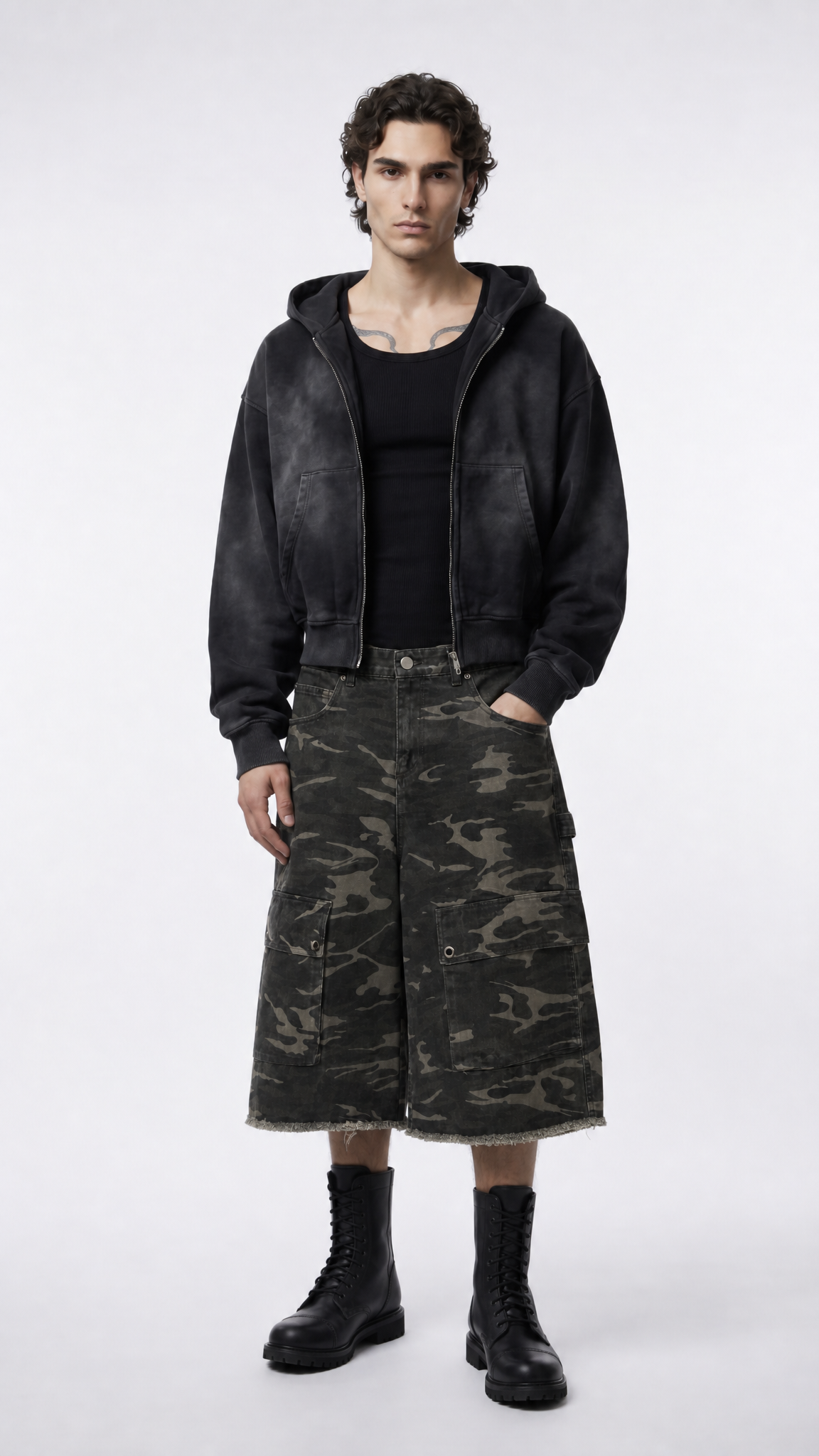 UNSEEN-Studios Rave Camo Jorts