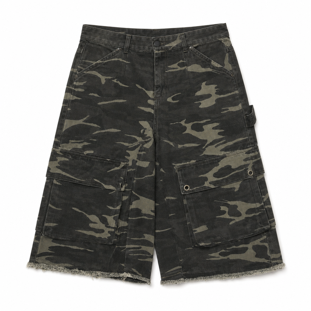 UNSEEN-Studios Rave Camo Jorts