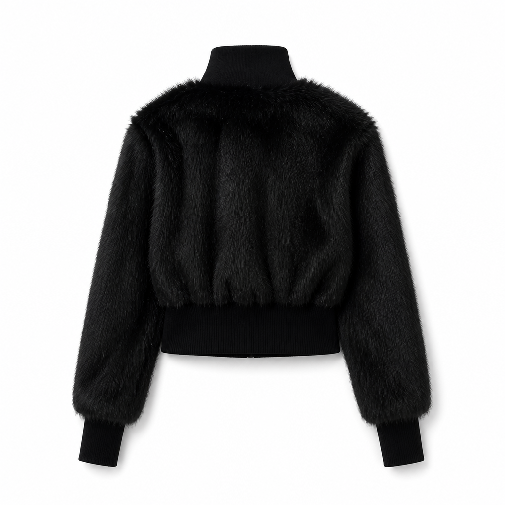 UNSEEN-Studios Dark Furry Bomberjacket