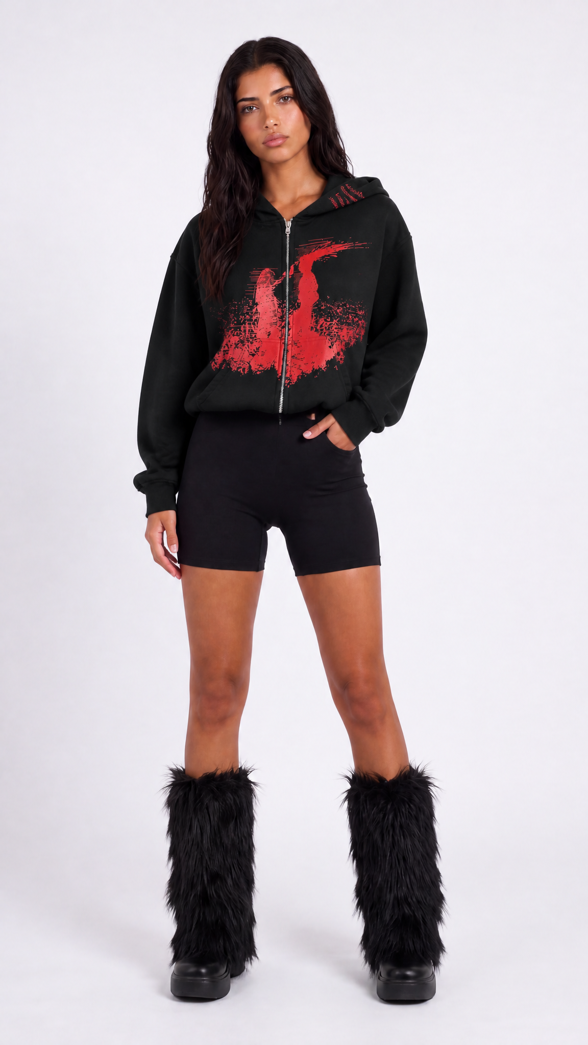 UNSEEN-Studios Headshot Zip Hoodie
