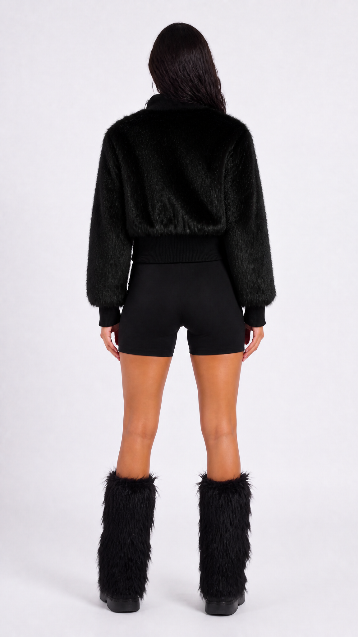 UNSEEN-Studios Dark Furry Bomberjacket