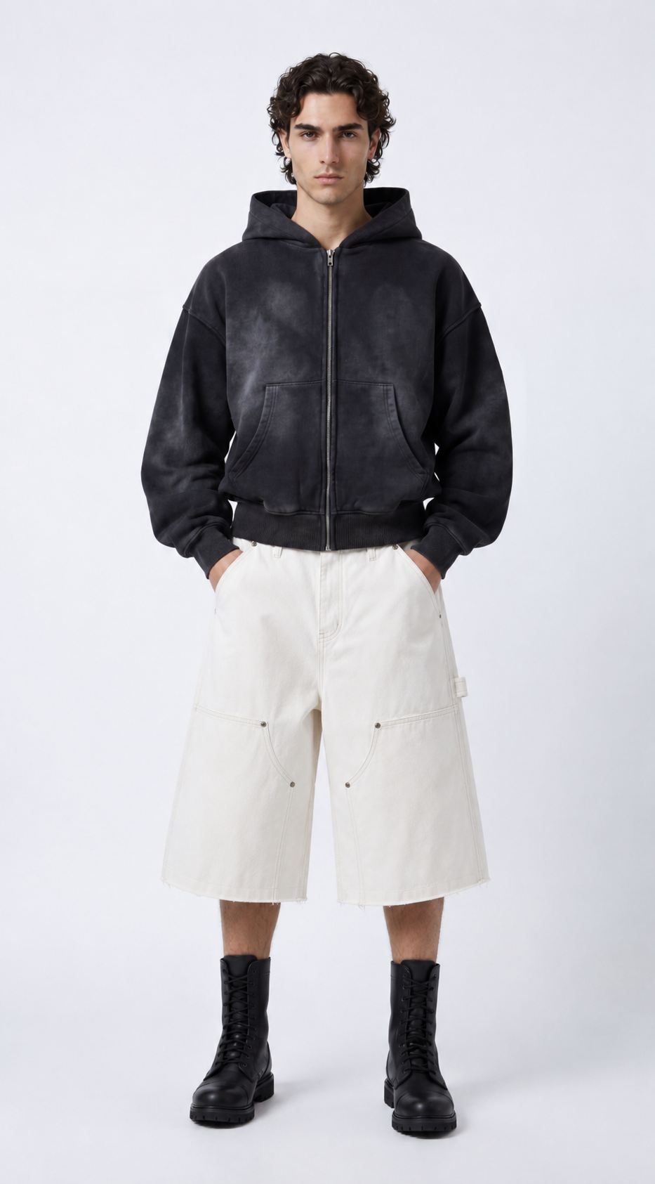 UNSEEN-Studios Canvas Double Knee Utility Shorts