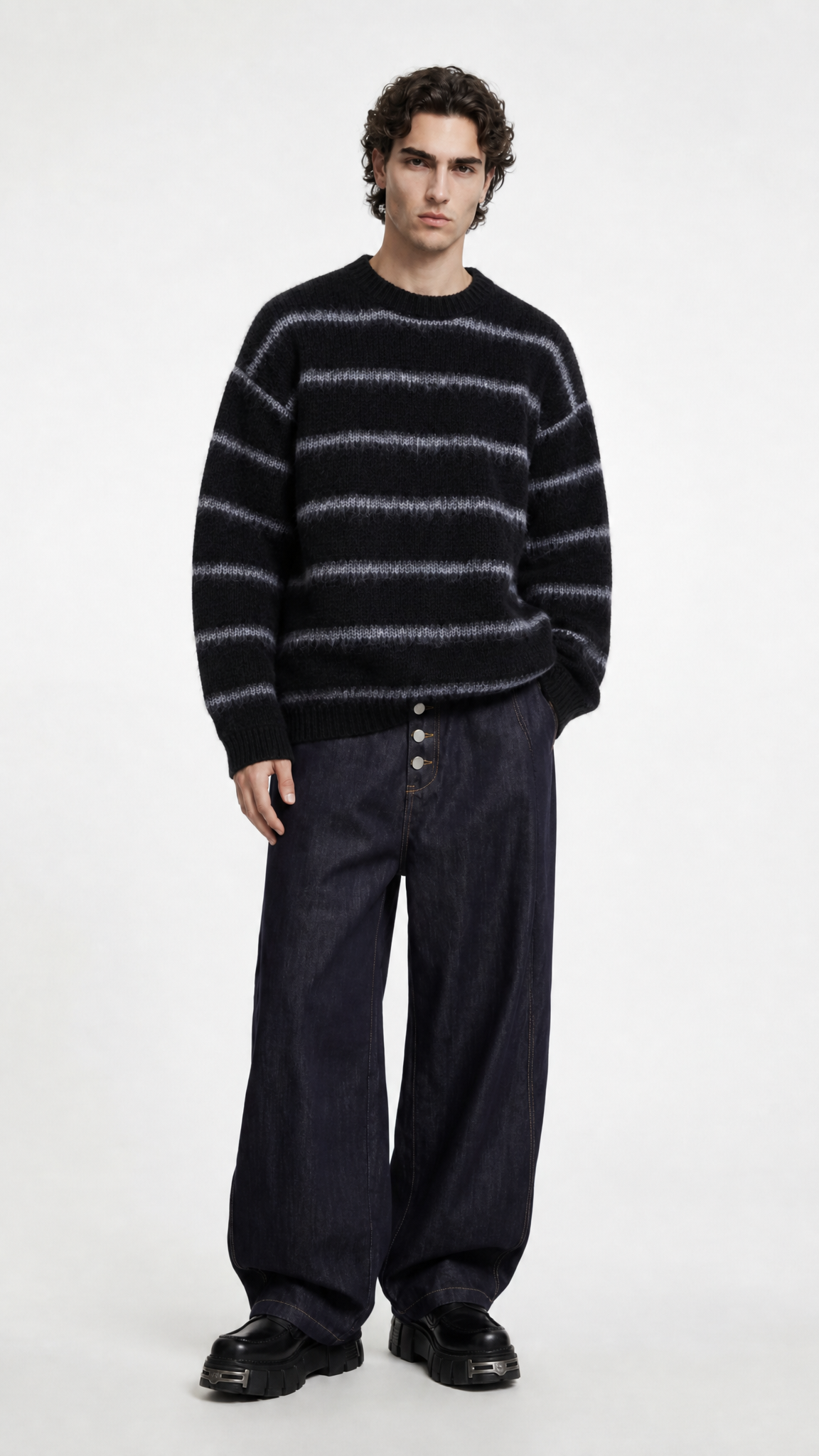 UNSEEN-Studios Shadow Stripe Knit Sweater