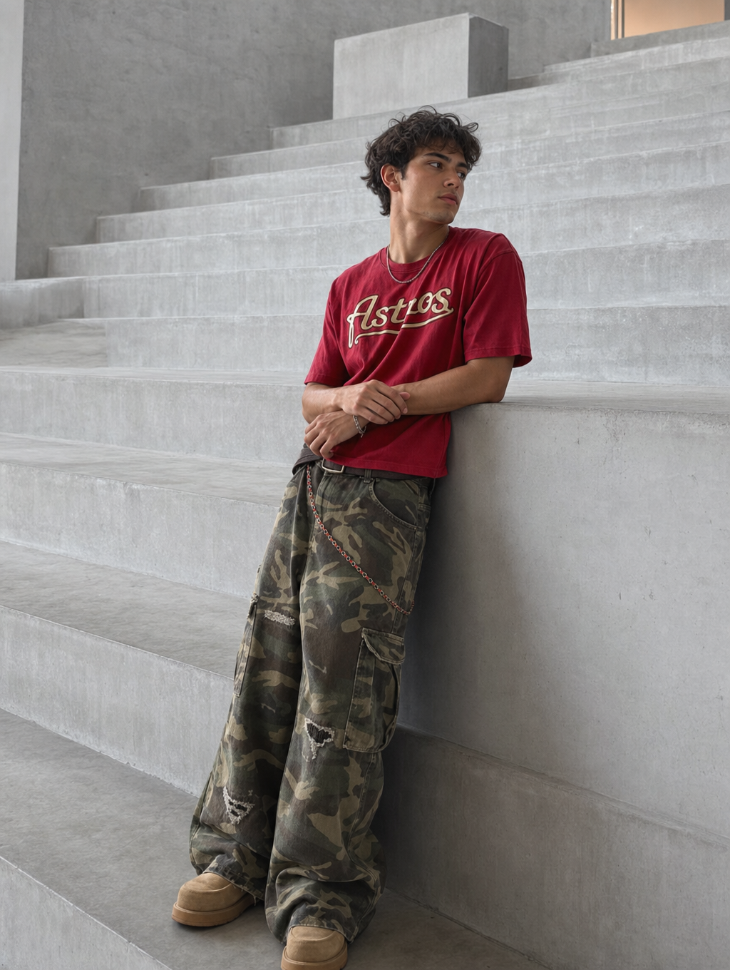 UNSEEN-Studios Phantom Camo Cargo Jeans