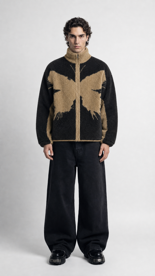 UNSEEN-Studios Butterfly Teddy Fleece Jacket