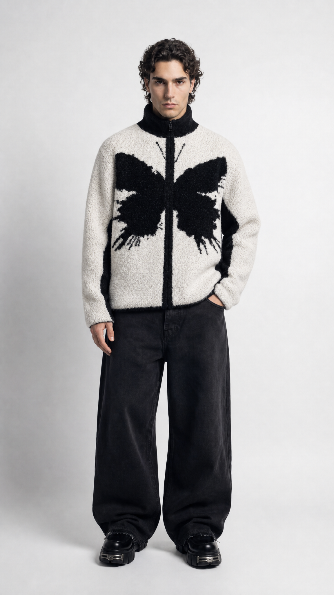 UNSEEN-Studios Butterfly Teddy Fleece Jacket