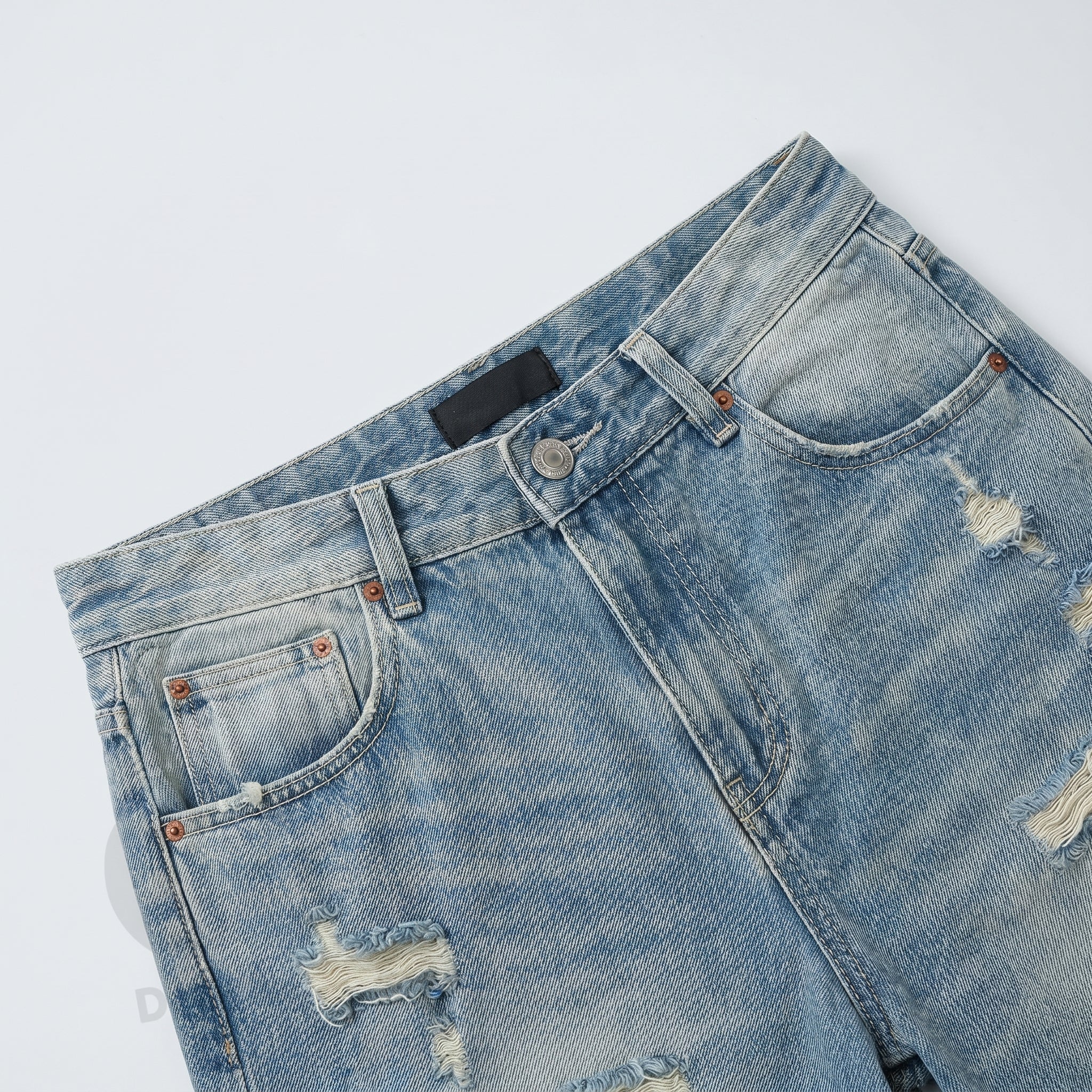 UNSEEN-Studios Weite 3/4 Distressed Chaos Jorts