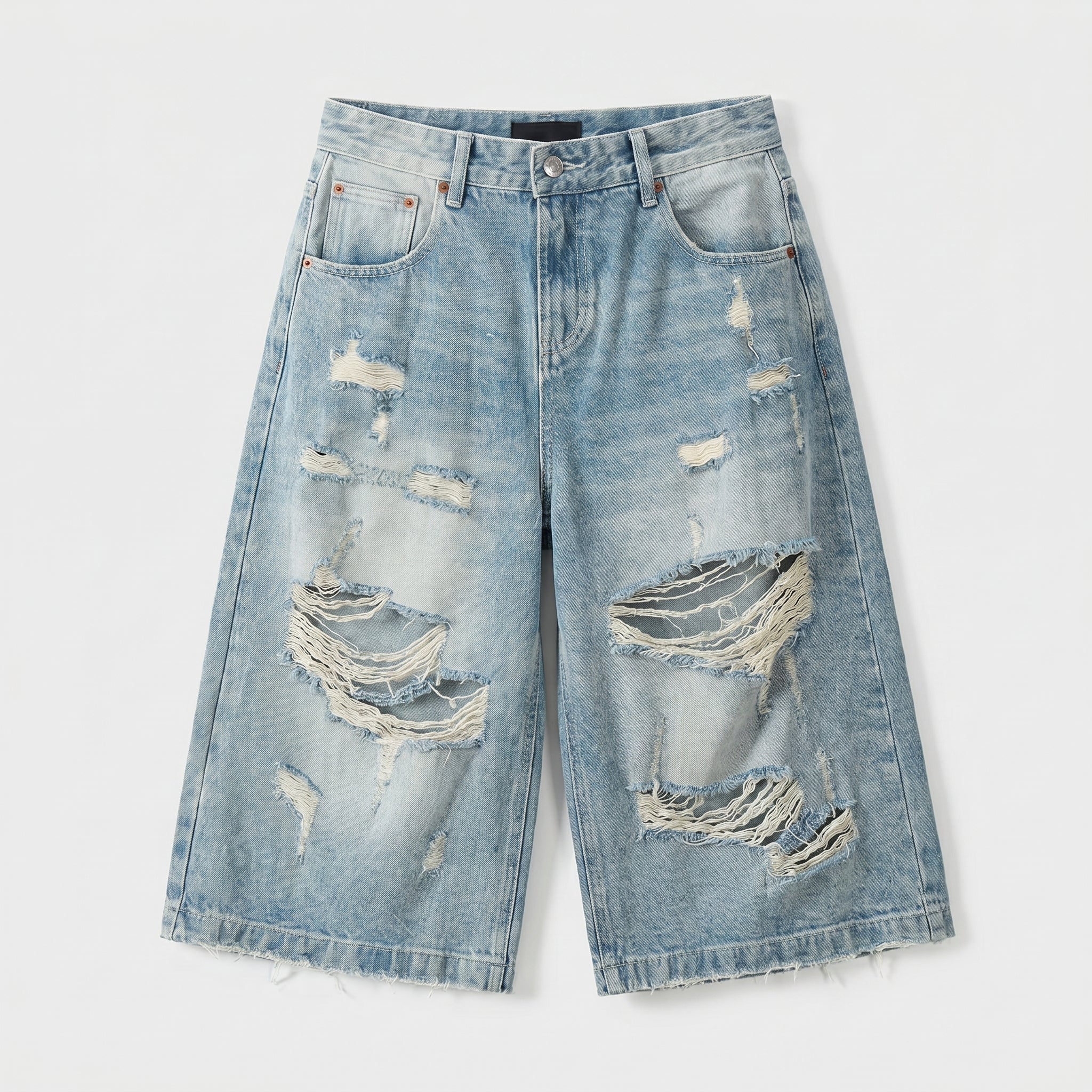 UNSEEN-Studios Weite 3/4 Distressed Chaos Jorts