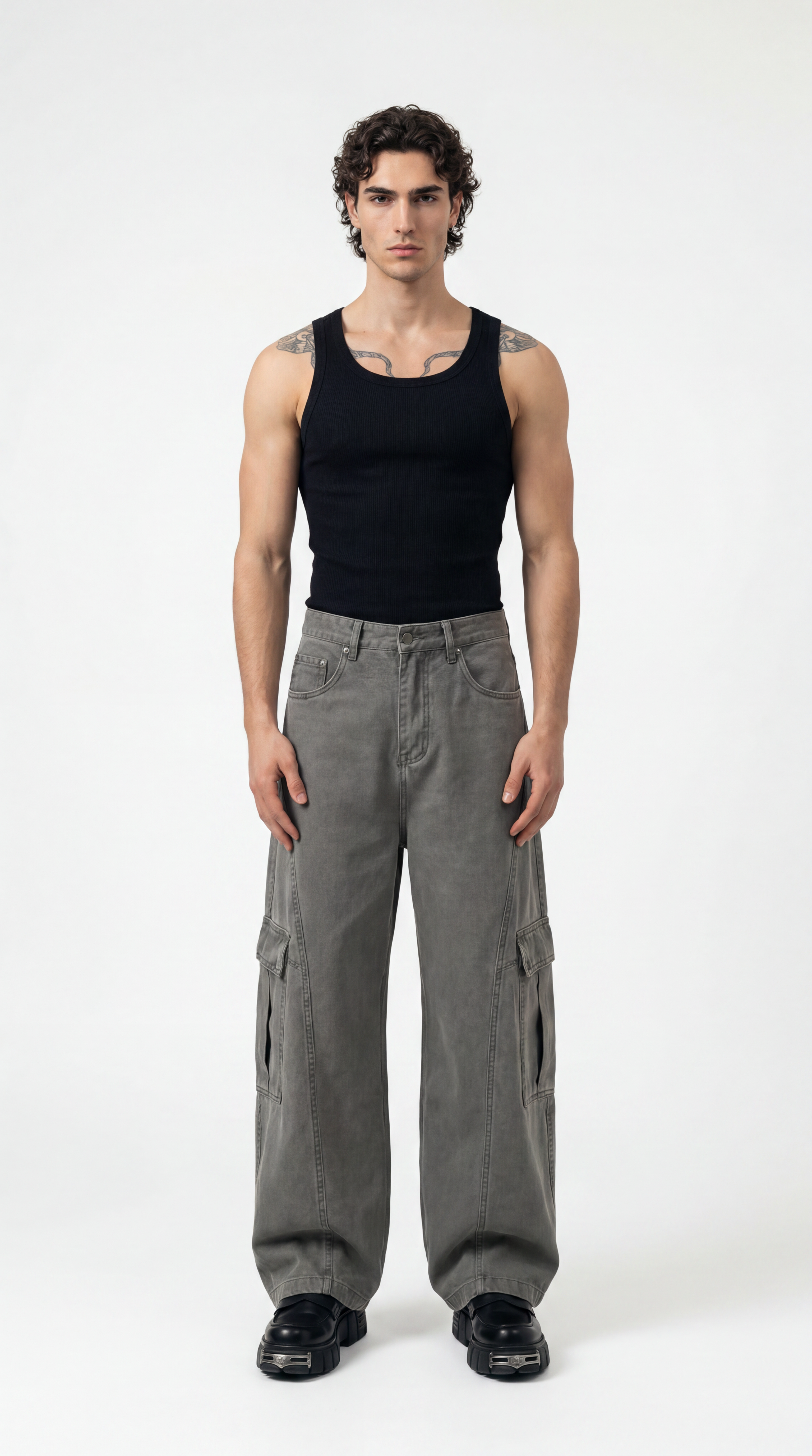 UNSEEN-Studios Drift Cargo Pants mit weitem Bein