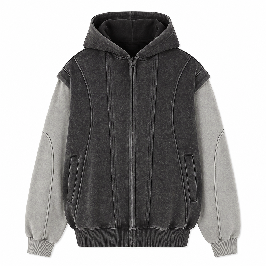UNSEEN-Studios Dawn Layered Zip Hoodie