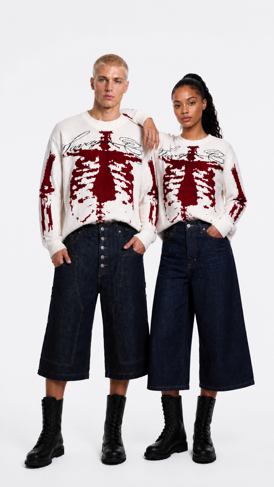 UNSEEN-Studios Skeleton Archive Knit Sweater