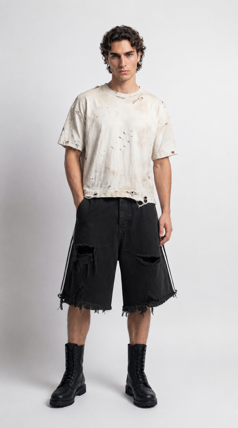 UNSEEN-Studios Side Stripe Jorts