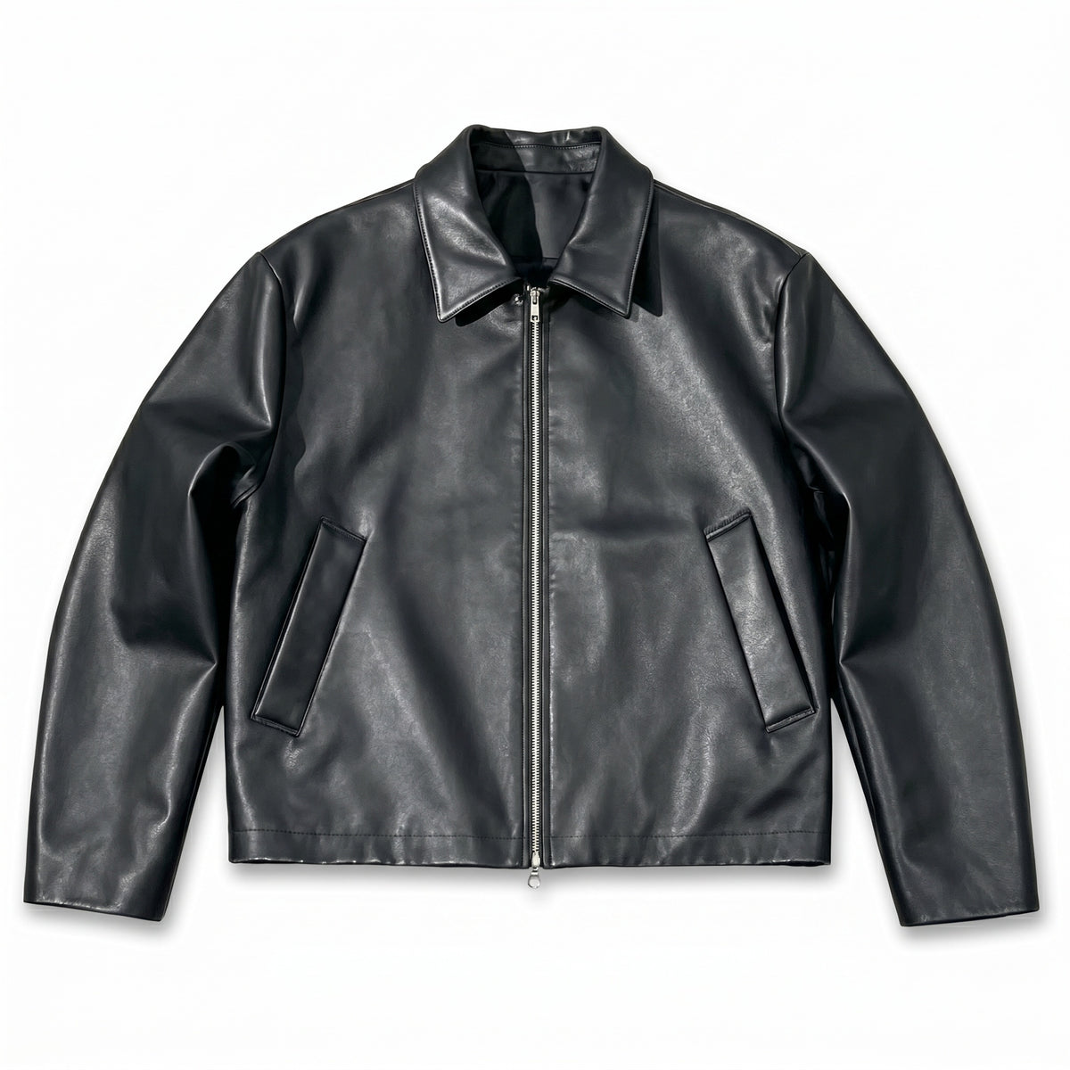 UNSEEN-Studios Vegan Leather Jacket Midnight Black