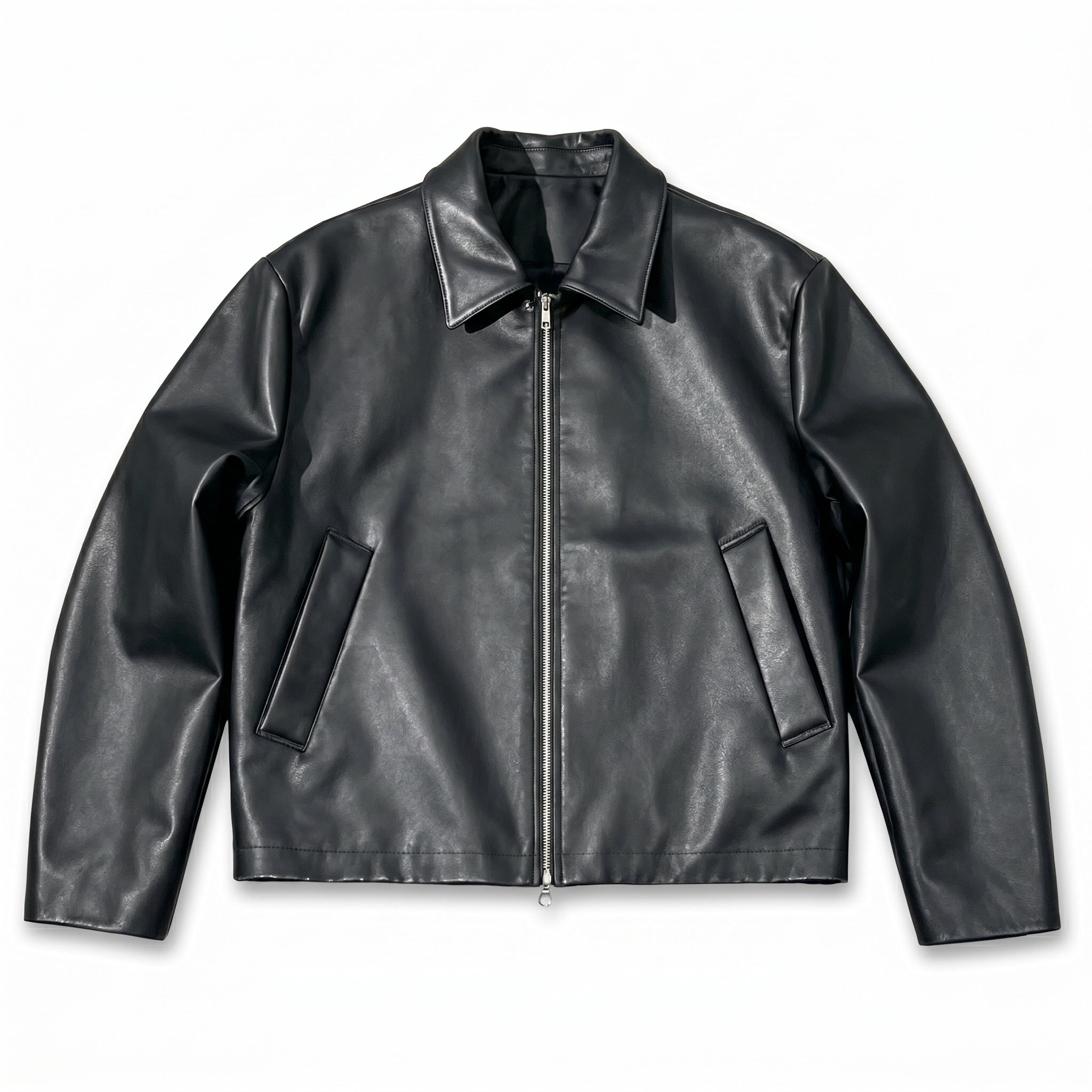 UNSEEN-Studios Vegan Leather Jacket Midnight Black