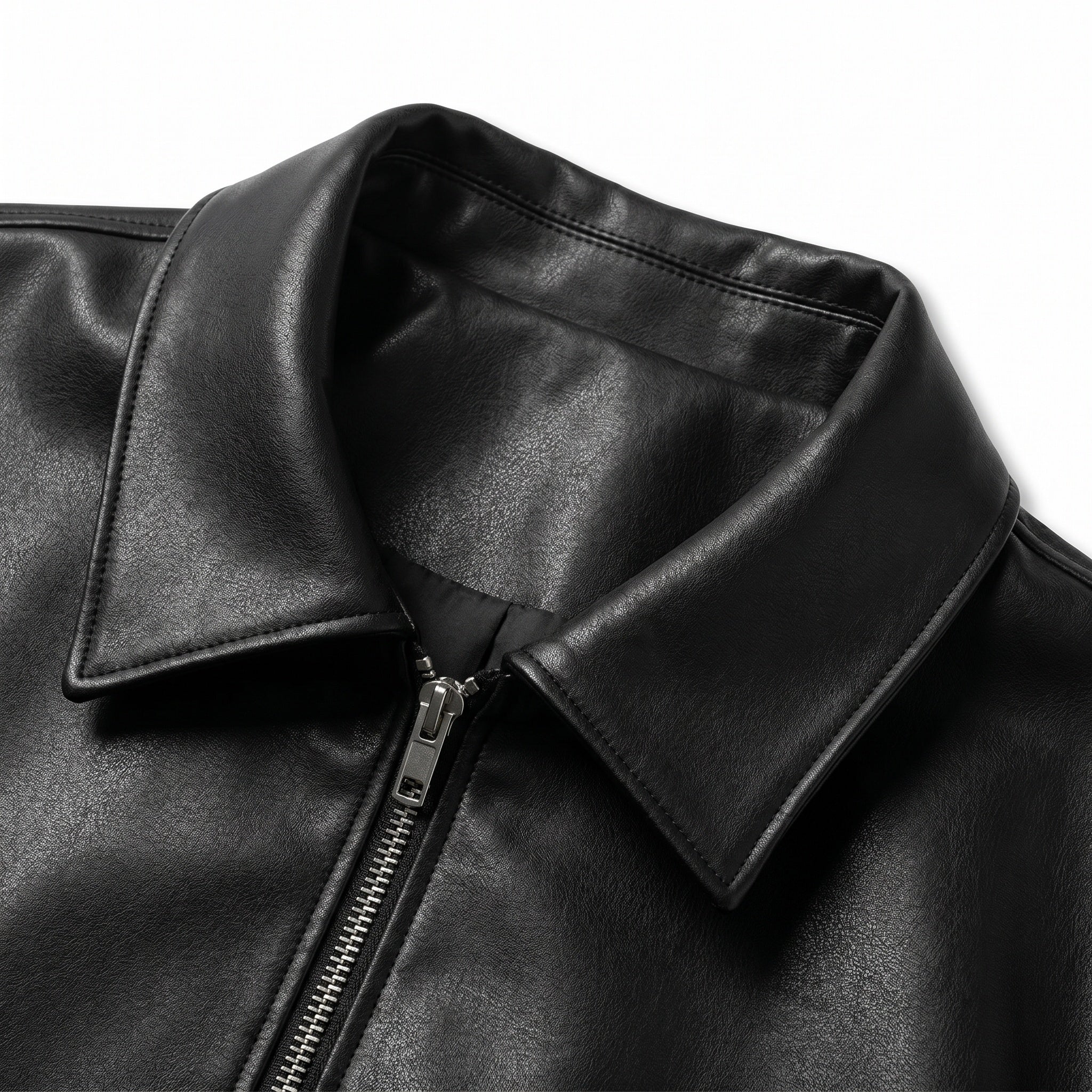 UNSEEN-Studios Vegan Leather Jacket Midnight Black