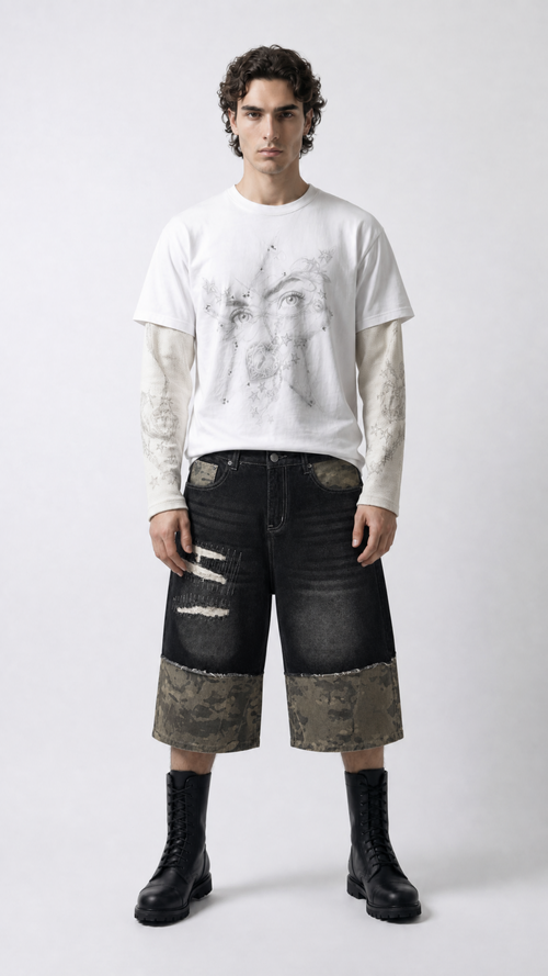 UNSEEN-Studios Camo Patch Jorts