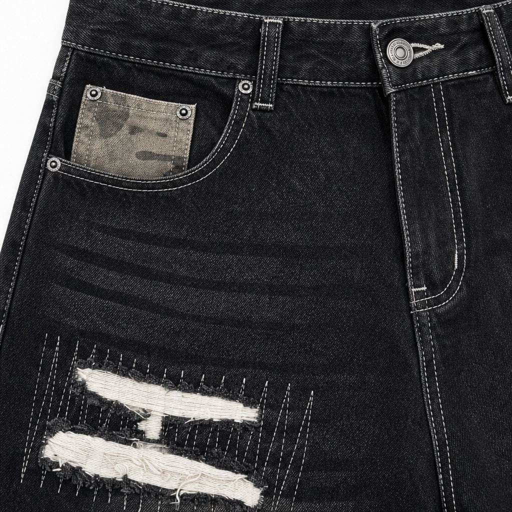 UNSEEN-Studios Camo Patch Jorts