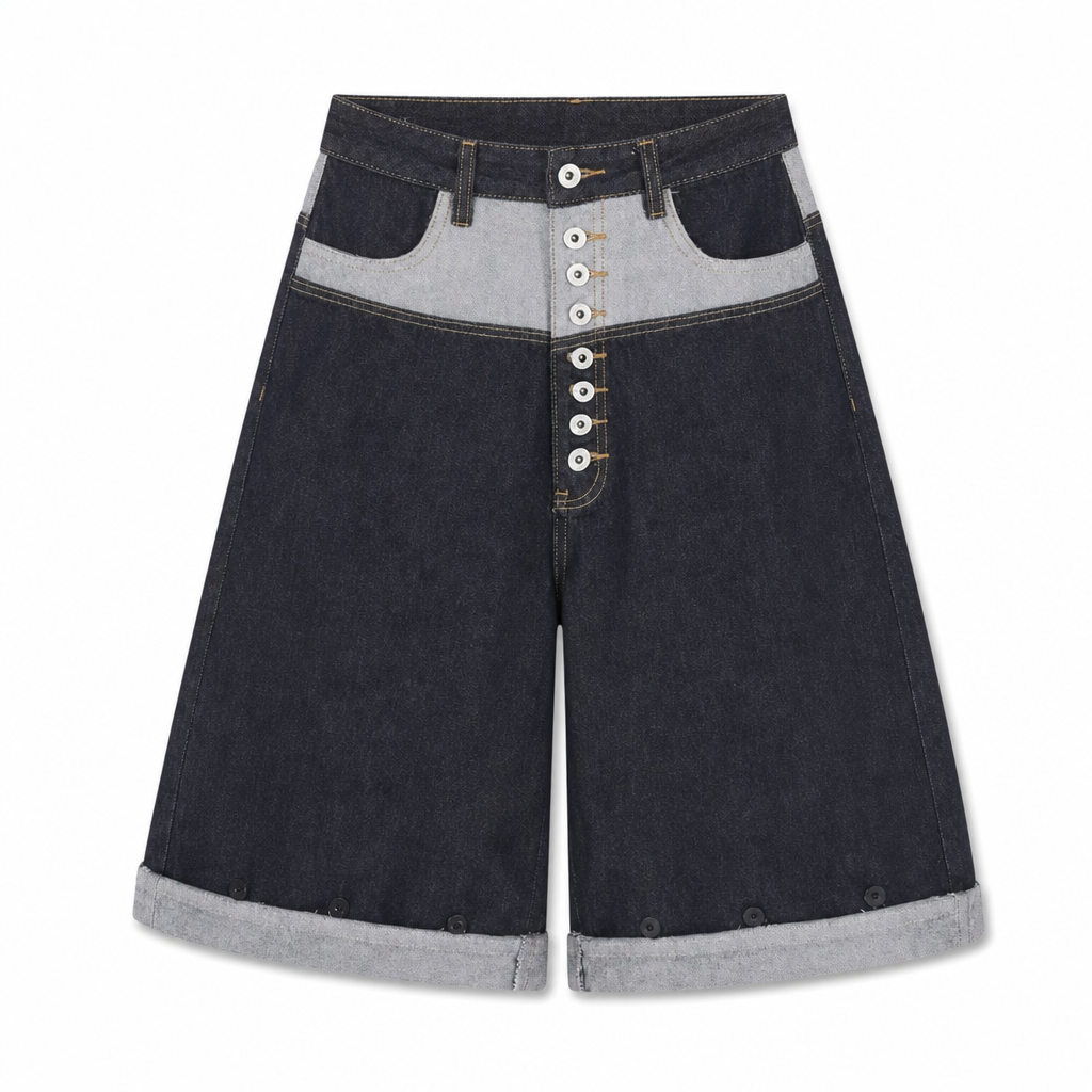 UNSEEN-Studios Reverse Button Jorts