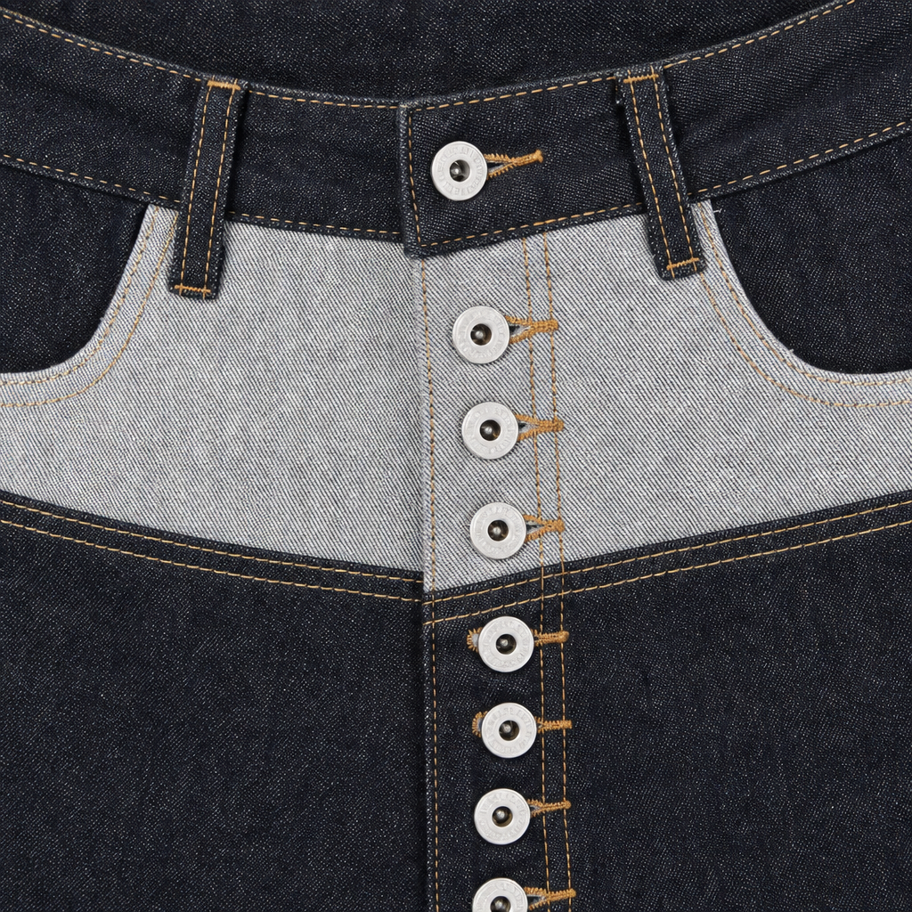 UNSEEN-Studios Reverse Button Jorts