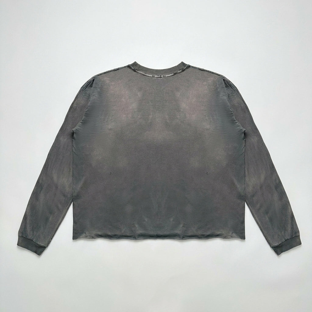 UNSEEN-Studios Washed Grey Longsleeve Sweater