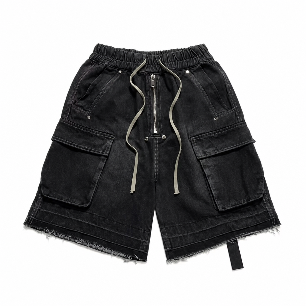 UNSEEN-Studios Succubus Denim Cargo Shorts