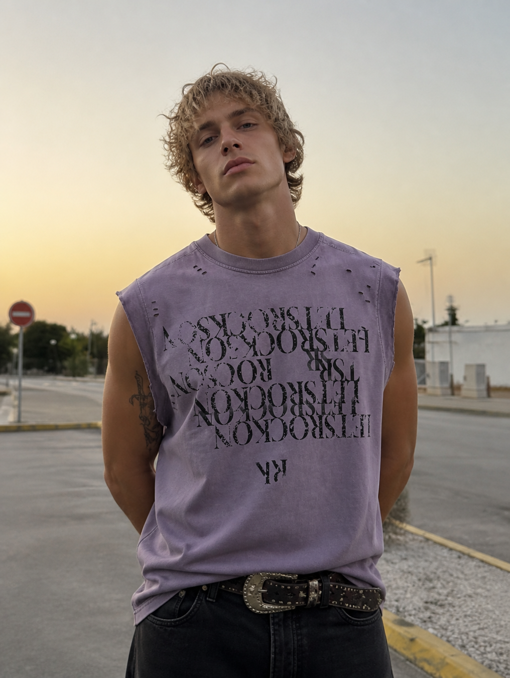 UNSEEN-Studios Echo Distressed Tank