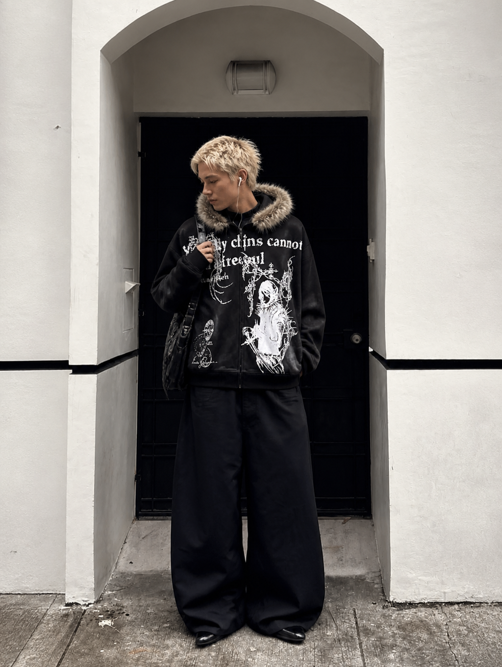 UNSEEN-Studios Cyber Soul Fur Zip Hoodie