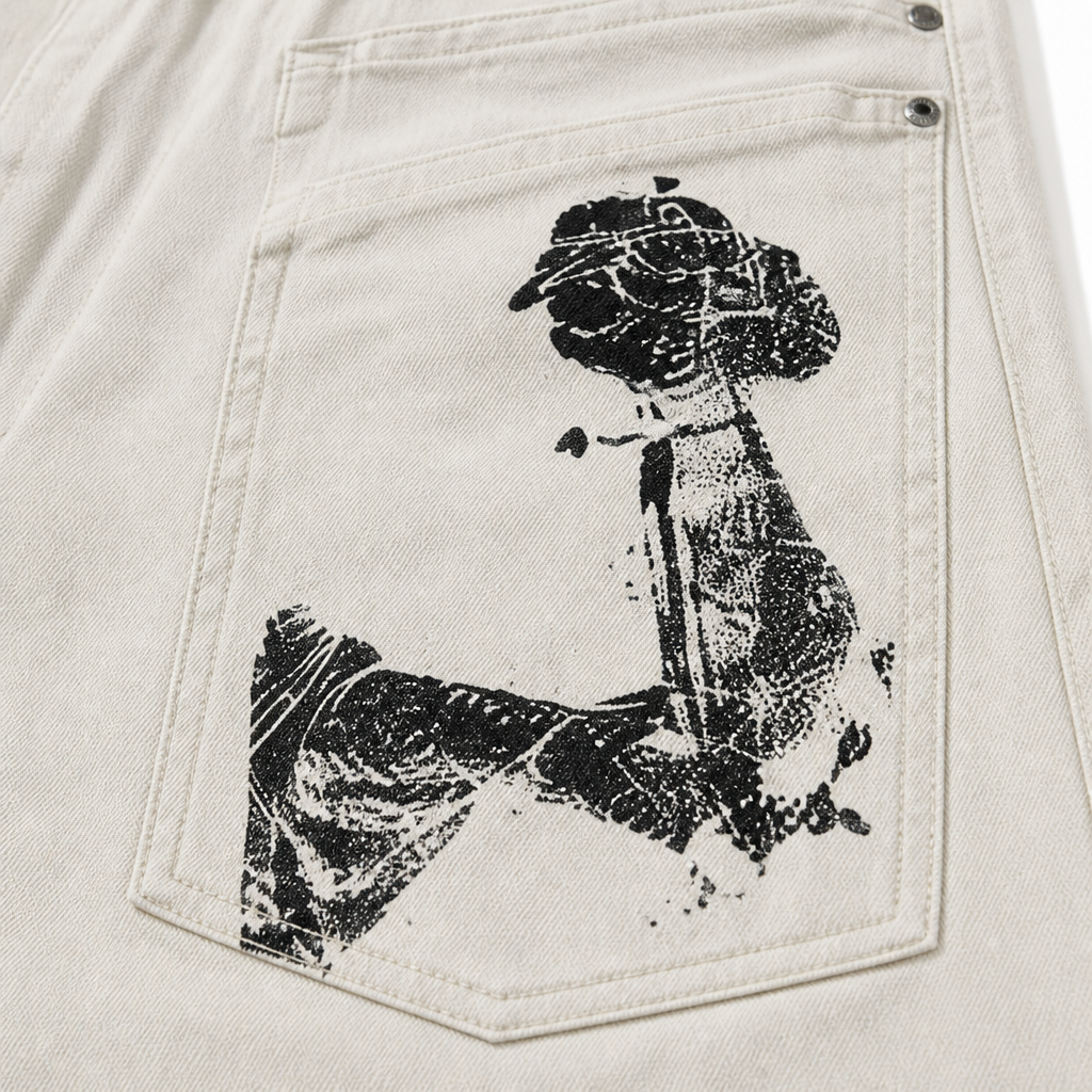 UNSEEN-Studios Bloody Joker Baggy Jeans