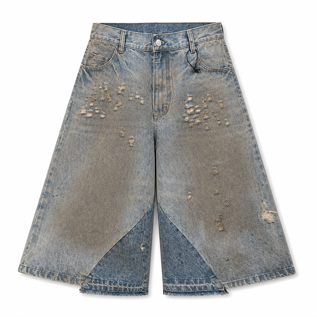 UNSEEN-Studios Fragment Denim Shorts