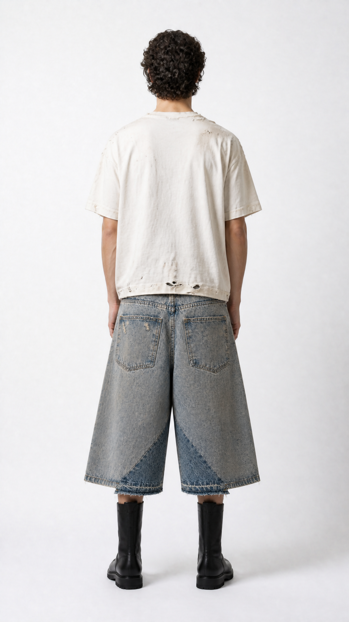 UNSEEN-Studios Fragment Denim Shorts