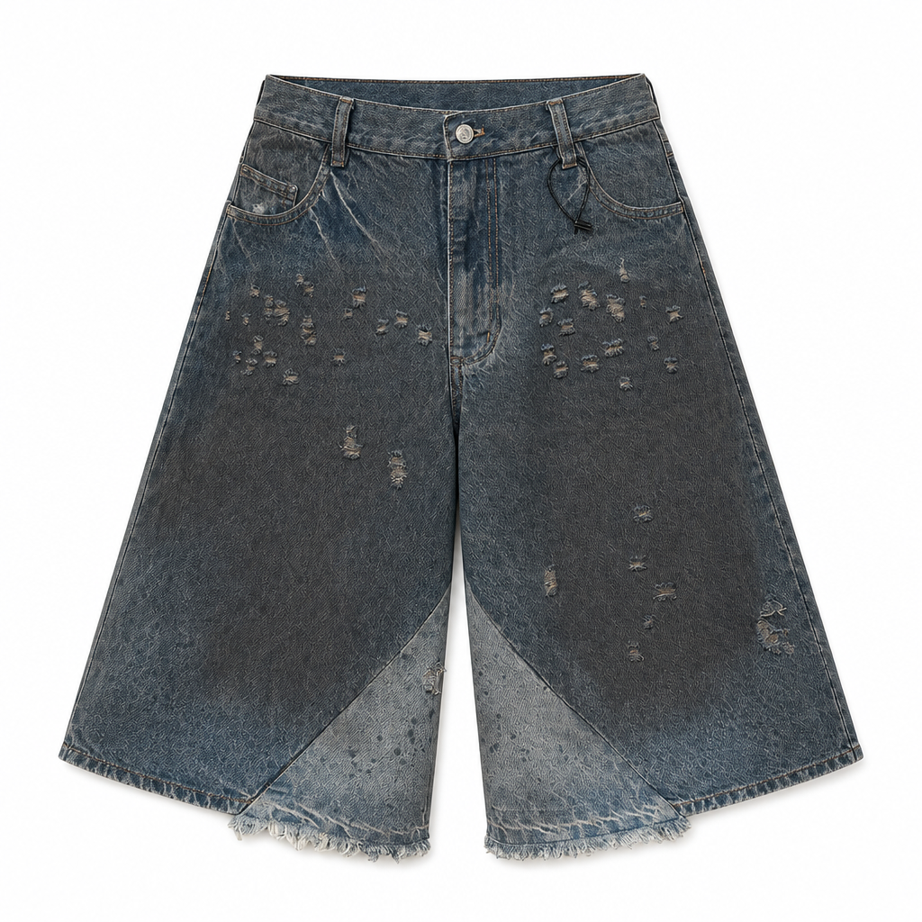 UNSEEN-Studios Fragment Denim Shorts