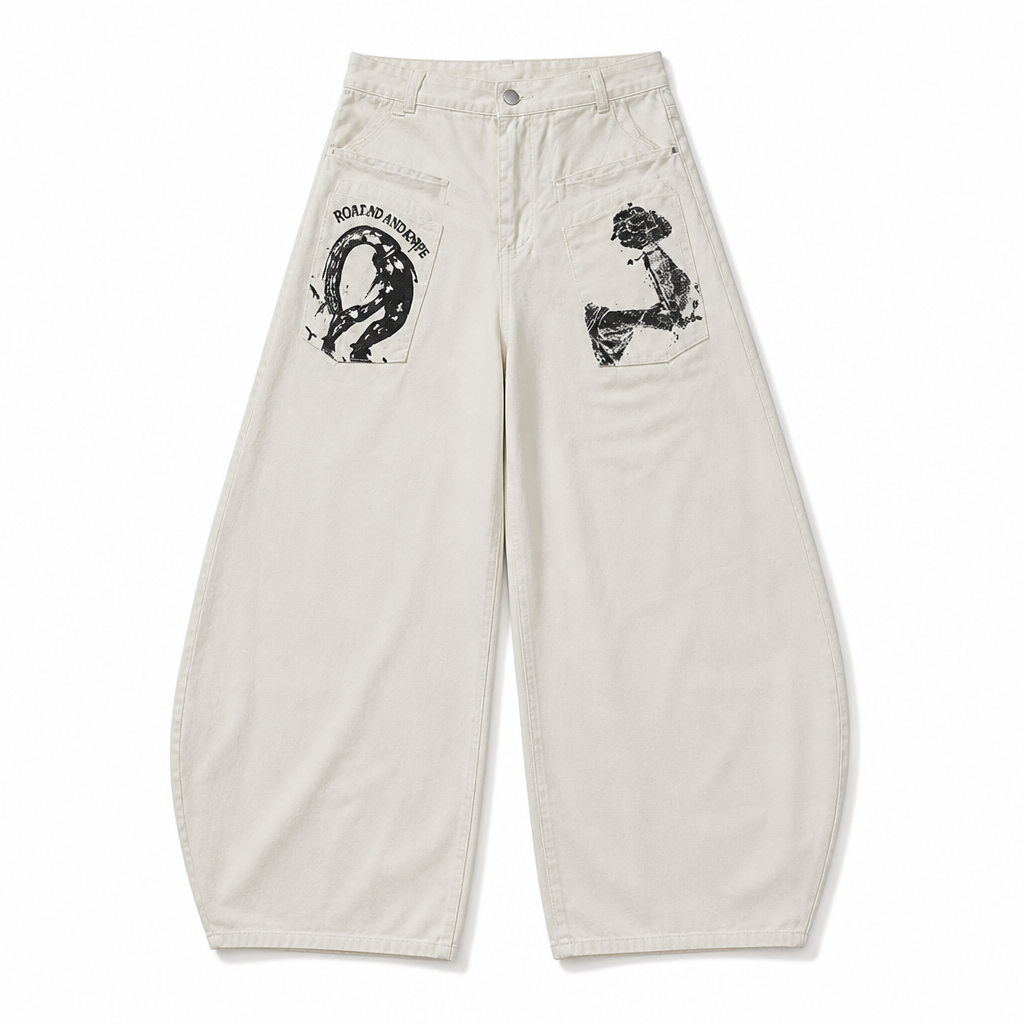 UNSEEN-Studios Bloody Joker Baggy Jeans