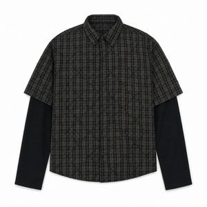 UNSEEN-Studios Layered Grid Shirt