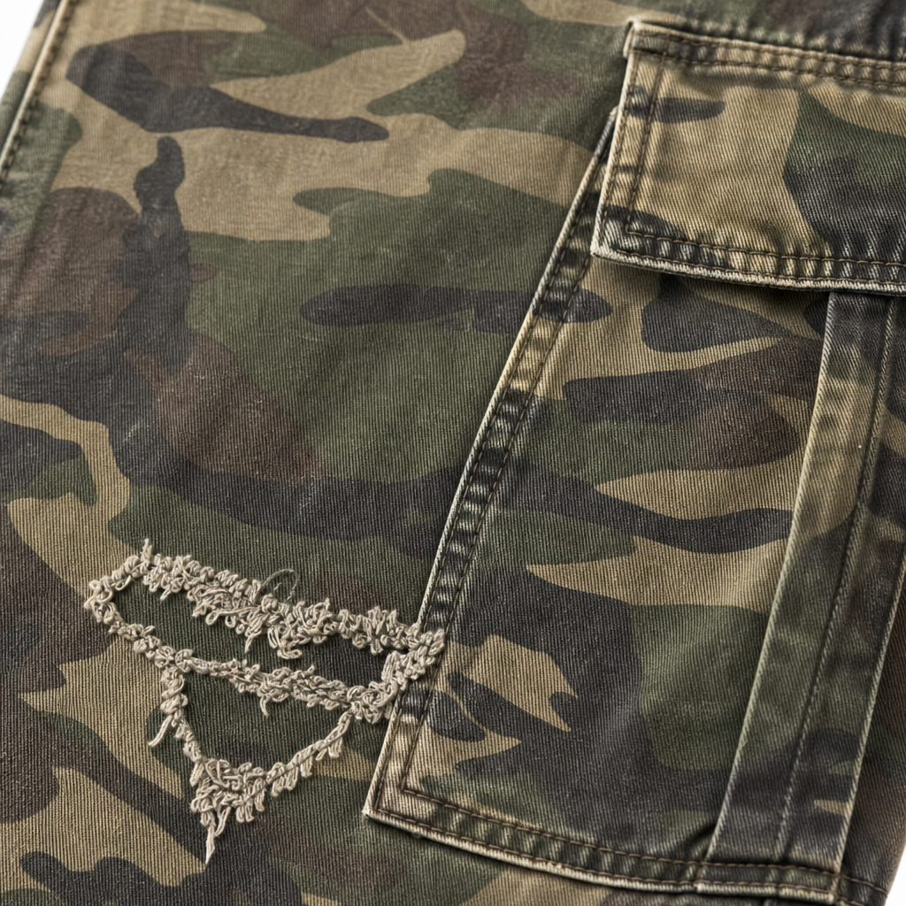 UNSEEN-Studios Phantom Camo Cargo Jeans