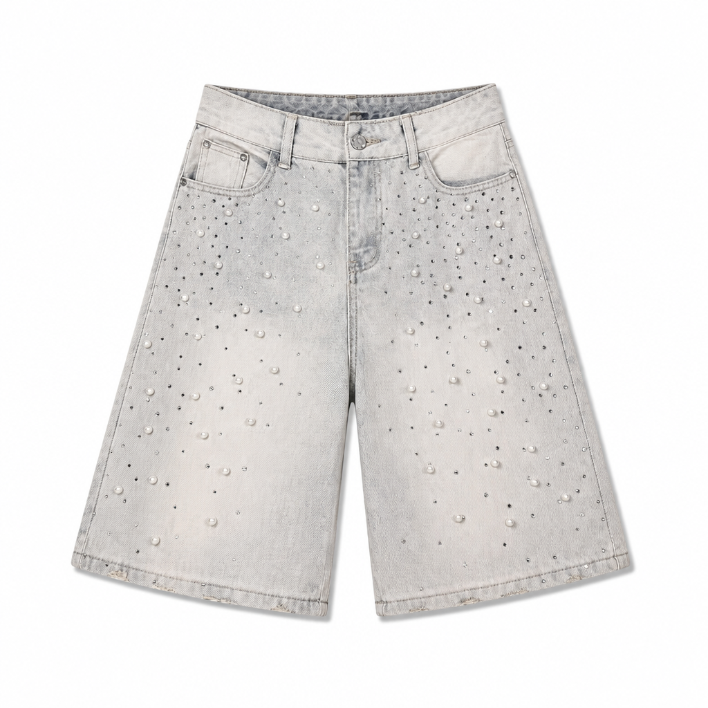 UNSEEN-Studios Pearl Denim Shorts