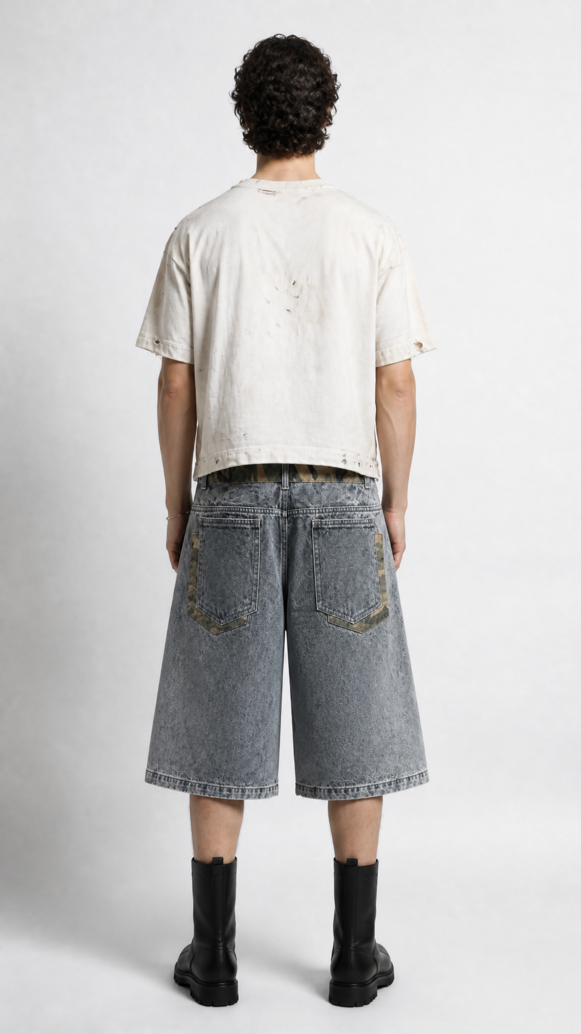 UNSEEN-Studios Offset Denim Shorts
