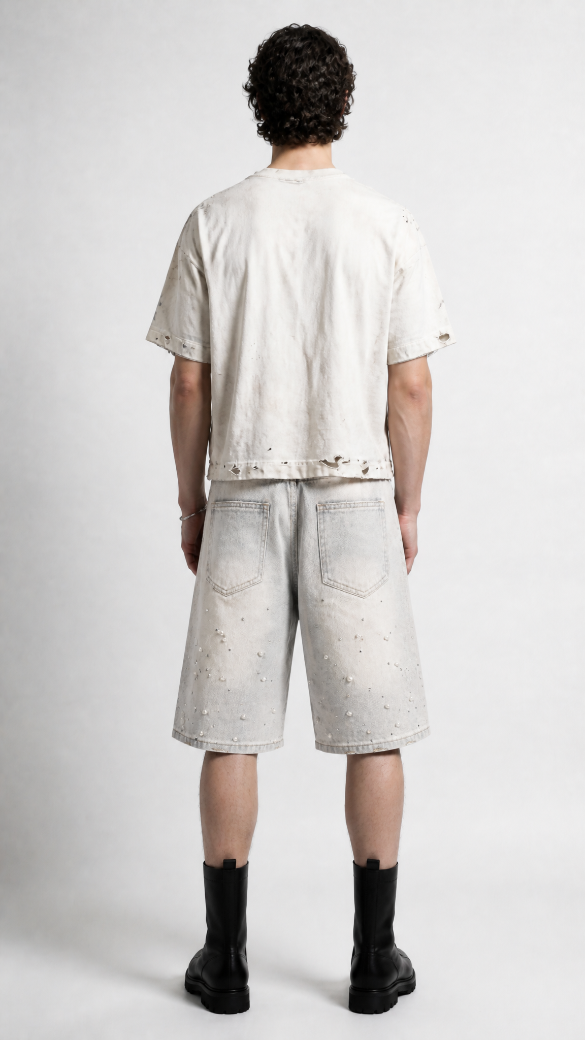 UNSEEN-Studios Pearl Denim Shorts