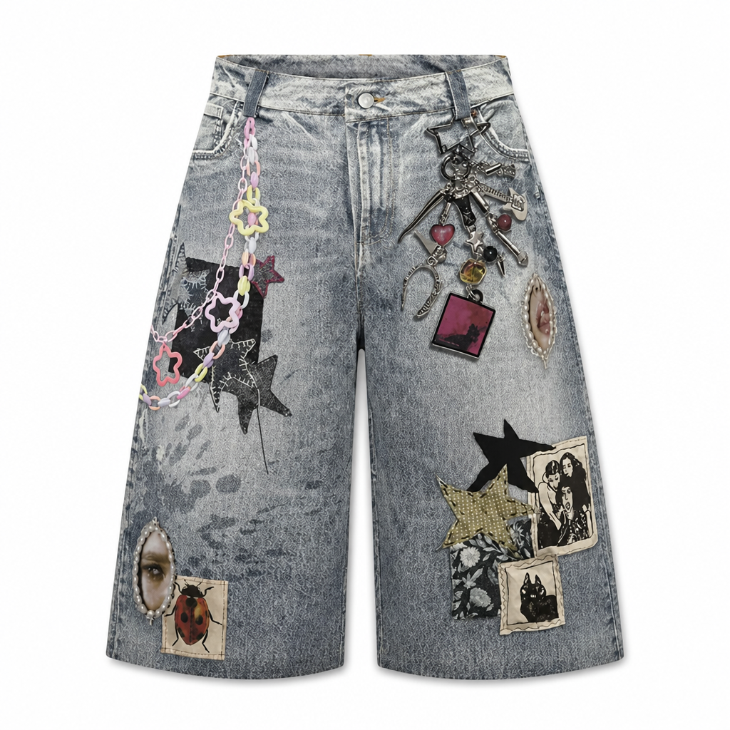 UNSEEN-Studios Relic Denim Shorts