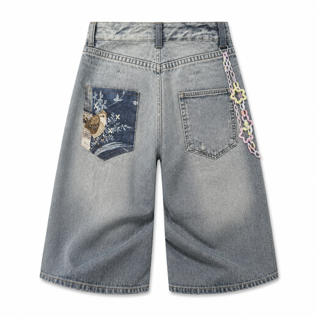 UNSEEN-Studios Relic Denim Shorts