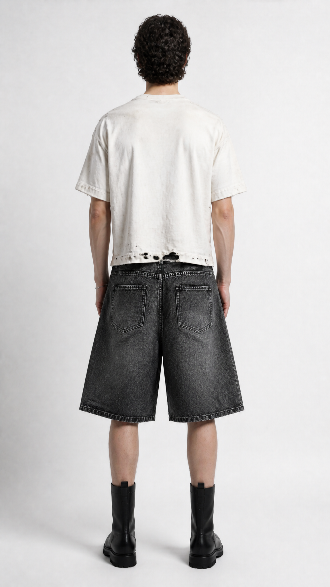 UNSEEN-Studios Buckle Denim Shorts