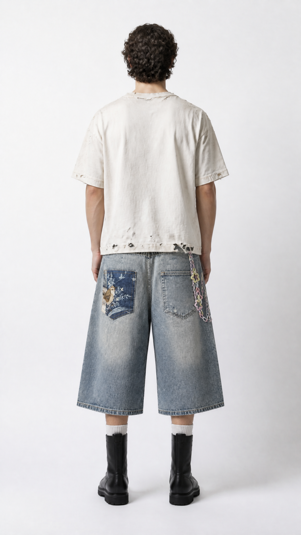 UNSEEN-Studios Relic Denim Shorts