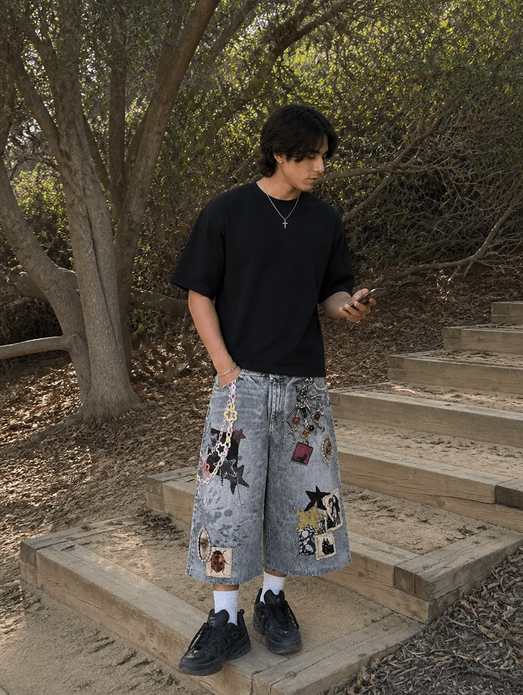 UNSEEN-Studios Relic Denim Shorts