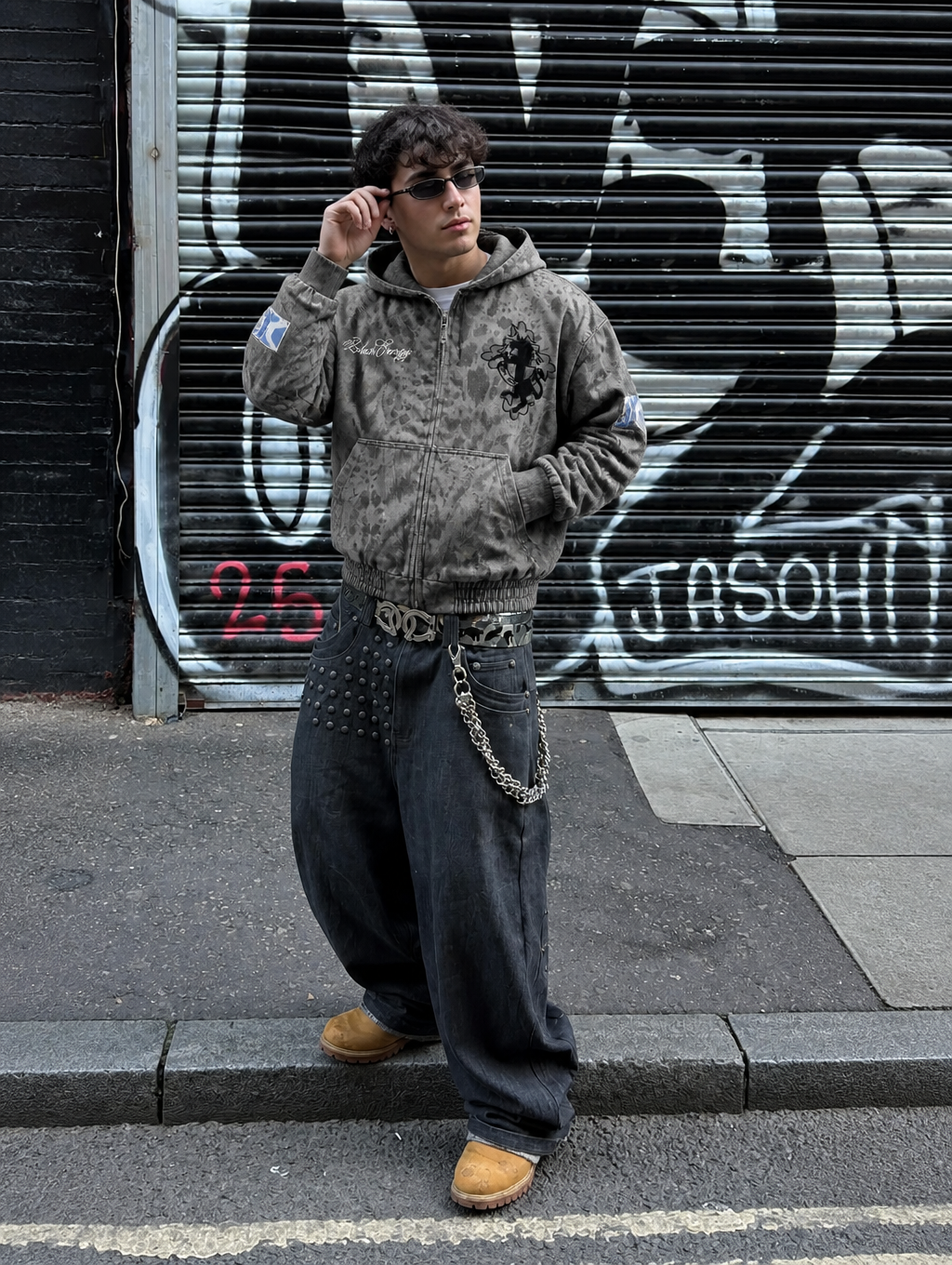 UNSEEN-Studios Shadow Leopard Zip Hoodie