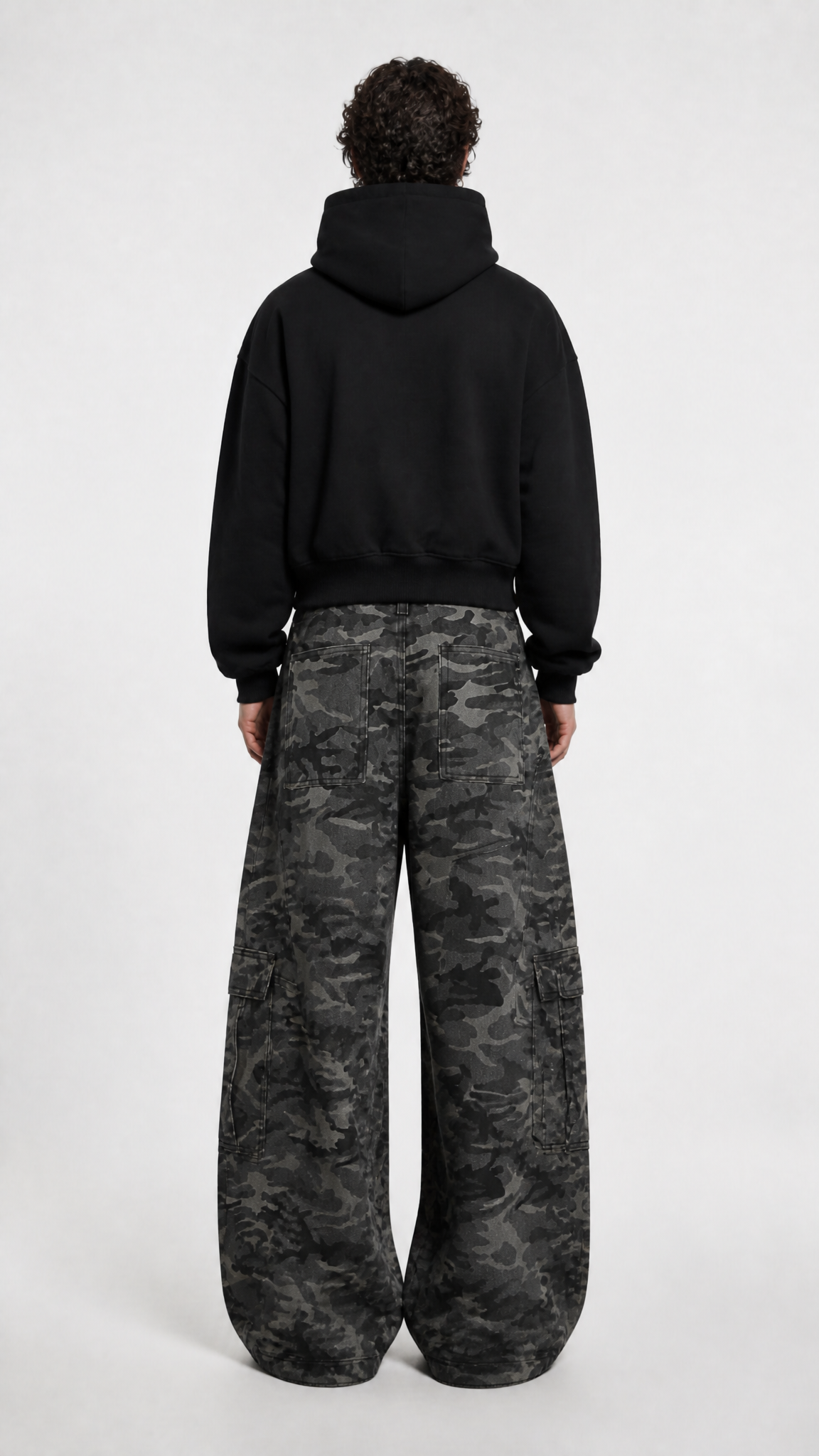 UNSEEN-Studios Camo Cargo Wide Leg Hose