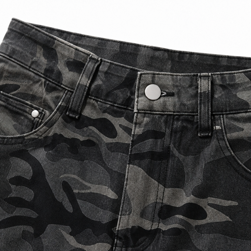UNSEEN-Studios Camo Cargo Wide Leg Hose