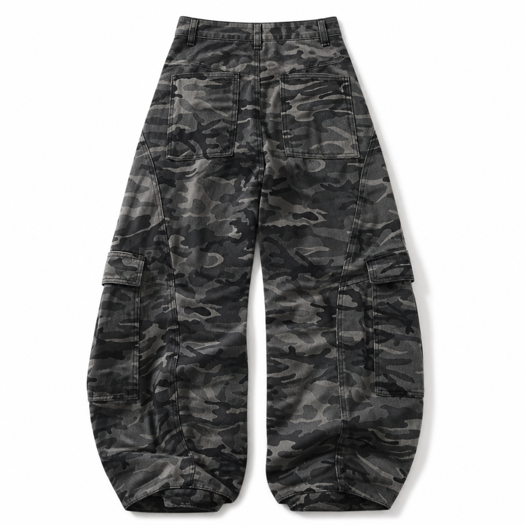 UNSEEN-Studios Camo Cargo Wide Leg Hose