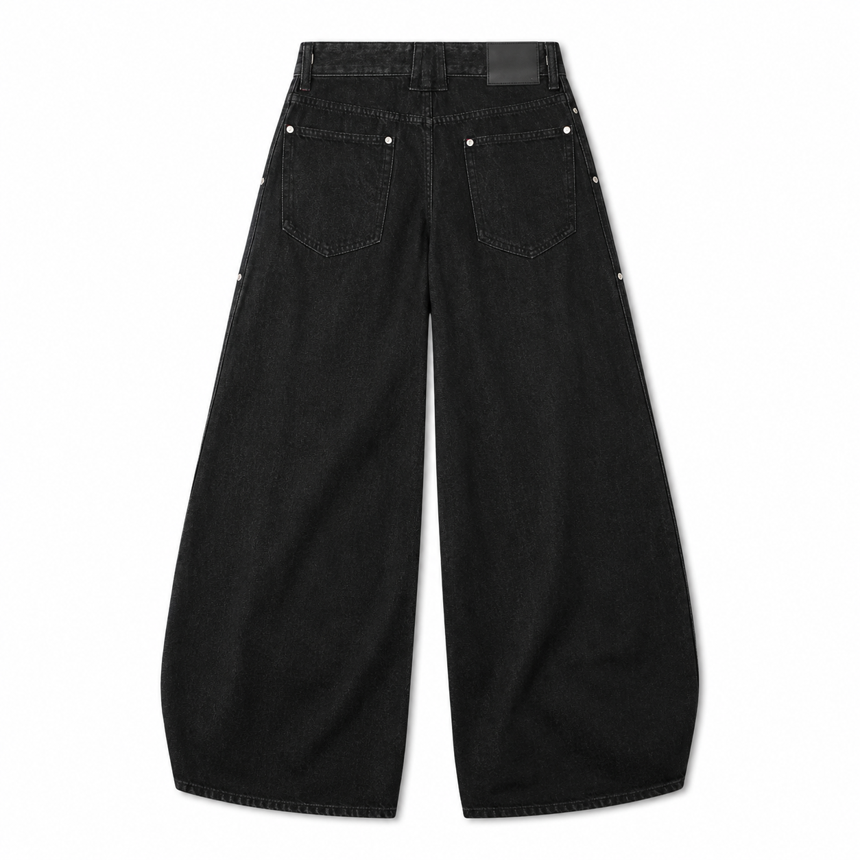UNSEEN-Studios Button Stripe Wide Leg Jeans