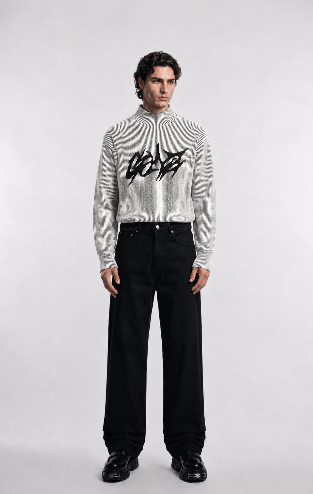 UNSEEN-Studios Cyber Turtleneck Knit Sweater