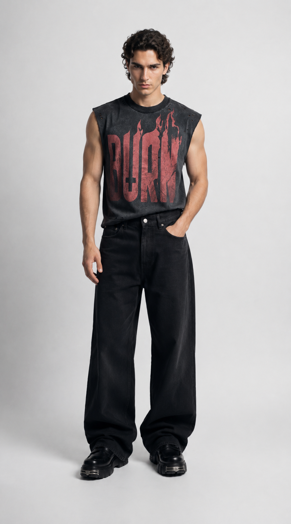 UNSEEN-Studios Sleeveless Burn Tanktop