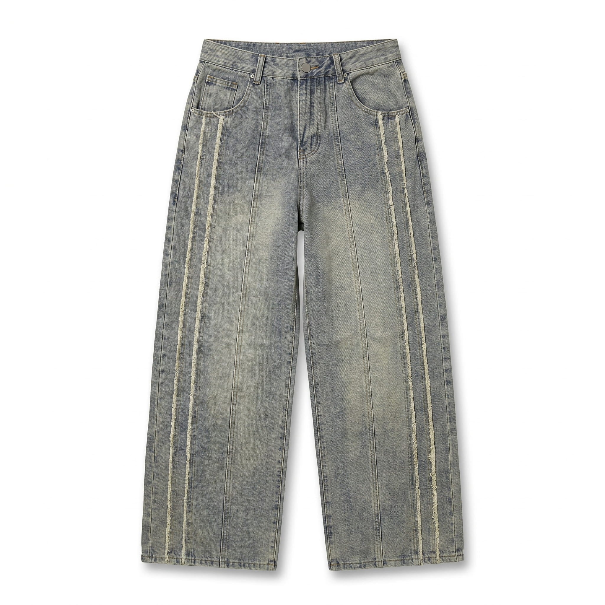 UNSEEN-Studios Vintage Wide Leg Denim mit Raw Seam Details